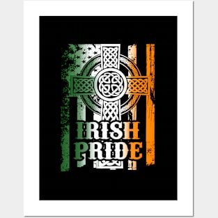 St Patricks Day Irish Celtic Cross Posters and Art